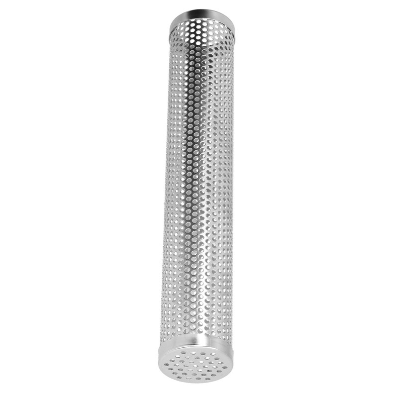 Smoker Box Cylindrical Detachable Large Capacity Fruit Wood BBQ Pellet