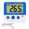 Digital Freezer/Fridge Thermometer with Magnetic Mount and Stander Digital Thermometer