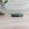 ROLYA Solid Metal Glass Vessel Sink Mounting Ring Matte Black