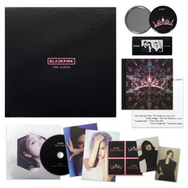 BLACKPINK 1st Full Album - THE ALBUM [ VERSION #3 ] CD + Photobook + PostCard Set + Credits Sheet + Lyrics Booklet + Photocards + Postcards + Sticker + FREE GIFT