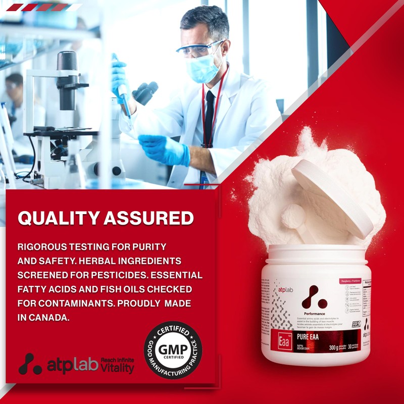 ATP LAB - Pure EAA Powder 300g (Raspberry Flavour) -