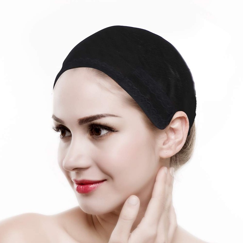 Redes Para El Cabello Invisible Elastic Edge Malla Accesorios Negra