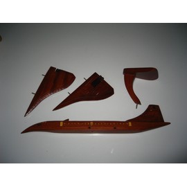 minh xuan made in Vietnam Concorde Hand Craft Wooden Model Airplane Require Couple Simple Assembly