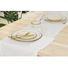 PurpleEssences White Table Runner - Hemstitch Detail, 100% Cotton -