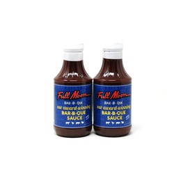 Full Moon BBQ Sauce, 2- 16 Ounce Bottles Bundled With a JFS Recipe Card