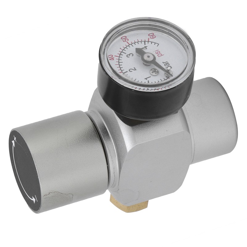 Mini CO2 Gas Regulator with CutOff Switch MFL3/8in to TR21x4