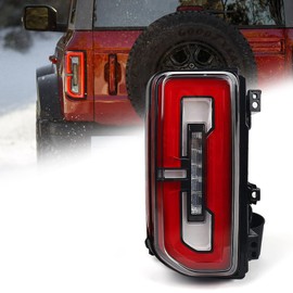 DKMGHT Left Tail Light Assembly Fit for Ford Bronco 2021 2022 2023, Taillight for Ford Bronco Accessories, OE Factory Style Tail Lamps Replacement Part (Driver Side)