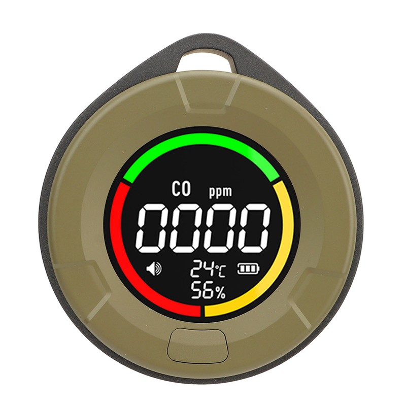CO Detector Alarm Humidity Temperature Detection Backlit Display Air Detector