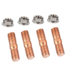 Exhaust Screw M10 + T3 Turbo Bolt | M10 x 1.50 Thread T3 T4 T6 High-Strength Turbo Bolt Kit Flange Nuts - T4 Turbo Bolt