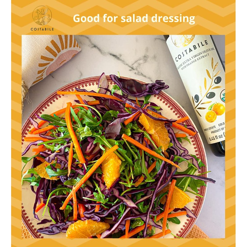 Costabile Orange and Basil Infused Extra Virgin Olive Oil Combo.
