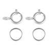 925 Sterling Silver Clasps for Jewellery Making, 40PCS Silver Spring