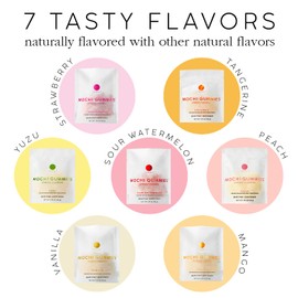 ISSEI Mochi Gummies Chewy Candy – Strawberry Flavor | Soft & Chewy | Award Winning | Gelatin-Free, Non-GMO, Kosher | Delicious Snack | (6 Pack, Strawberry)