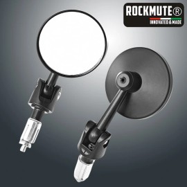 RockMute For REBEL CMX 300 500 1100 SCL500 Handlebar Bar End Mirror Rear View Retro Round