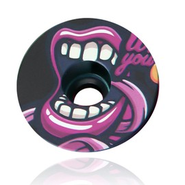 Eddwiin Bicycle Headset Cap, Waterproof Ahead Cap Bicycle, Aluminium Alloy Top Cap MTB Bicycle Accessories for Mountain Bike and Road Bike (Purple)