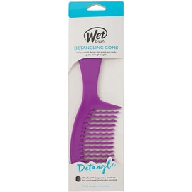 WET BRUSH, Detangling Comb, Purple, Cepillo Desenredante, Desenreda Todo Tipo de Cabello, Diseño Ergonómico, Tecnología WaveTooth, Cepilla Fácil y Adiós Nudos, Color Morado