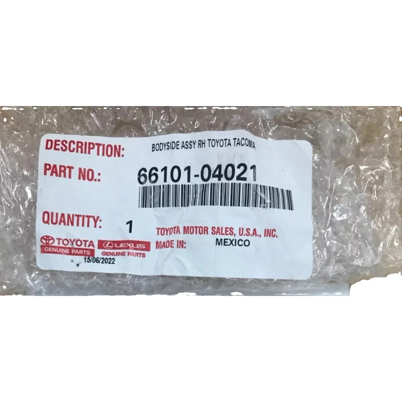 TOYOTA 16-23 TACOMA REAR TAILGATE R/H HINGE DAMPER BRACKET 66101-04021