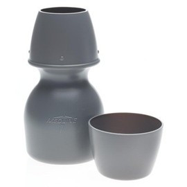 Medline DYND80403 Carafe with Cup Cover, Graphite, 32 oz (Pack of 20)