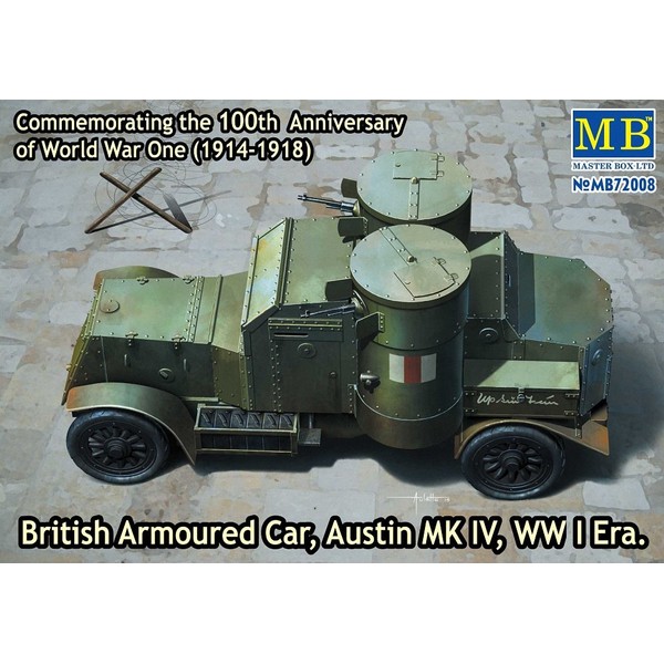 Masterbox 1:72 Scale British Armoured Car Austin MK IV WW