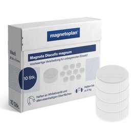 Magnetoplan Magnum Magnet Holder 34 mm 10 Items White