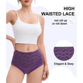 YESWEL YESWEL Incontinence Underwear for Women, 80ML Reusable Washable Leakproof Period Briefs for Postpartum Bladder Leak, 3 Pack (Multicolor01, X-Large)