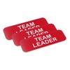Team Leader 1 x 3" Name Tag, Red (3 Pack)