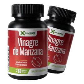 Duo Vinagre de Manzana  60 Cpsulas Veganas  100 Natural  Apoya la Digestin  Alivia Estreimiento  Controla Apetito  Metabolismo  Digestin  500 mg...   