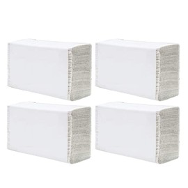 (600 Sheets) - Z Fold Tissue Paper Hand Towels Soft Absorbent Hygienic White 1 Ply 34 GSM 21 cm x 20 cm Multi-Fold Paper Towel Dispensers Kitchen, Bathroom, Events, Office