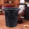 DOITOOL Black Wine Spittoon Dump Bucket with Double Handles 8.3