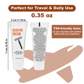 Shaving Cream Bulk Travel 10ml/0.35fl oz,Disposable Shaving Cream Shaving Cream in Bulk Travel Shave Cream for Hotel Homeless200