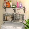 3IngSeagulls 2 Pack Laundry Room Shelves, Wire Baskets with 8