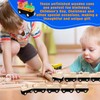 Hoarost 20 Pcs Unfinished DIY Wooden Trains Wooden Train to
