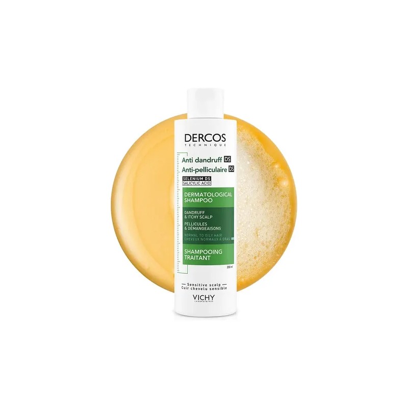Vichy Shampoo Dercos Anticaspa 200 Ml Cabello Normal A Graso