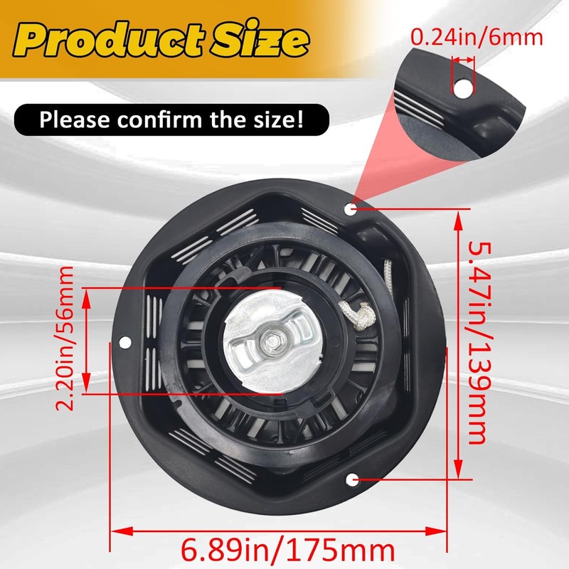 WOTIAN Recoil Starter Compatible with Champion 212cc 196cc 224cc Pull