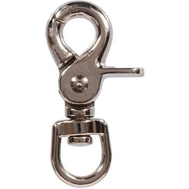 Hardware Essentials 321446 Round Swivel Trigger Snap-1/2 x 2-7/16", Nickel