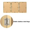 3 Picture Frame 5x7 Golden Triple Hinged MDF Wood with