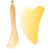 Healvian 2Pcs Horn Guasha Massage Tool Set Durable Trigger Point