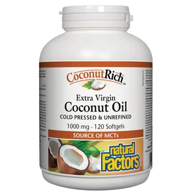Extra Virgin Coconut Oil Cold Pressed 1000 mg 120 Softgels