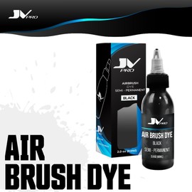 JV PRO Semi-Permanent Black and Dark Brown Hair Dye for Precise and Artistic Hair Coloring - Versatile and Fade-Resistant Formula Hair Products for Customized and Vibrant Hairstyles (Black, 60ML)