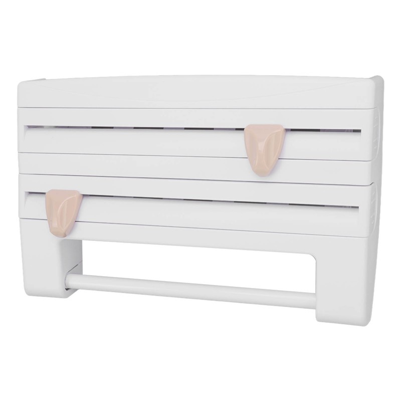 Cling Film Holder Wall Mount Multifunctional Cling Film Cutter with