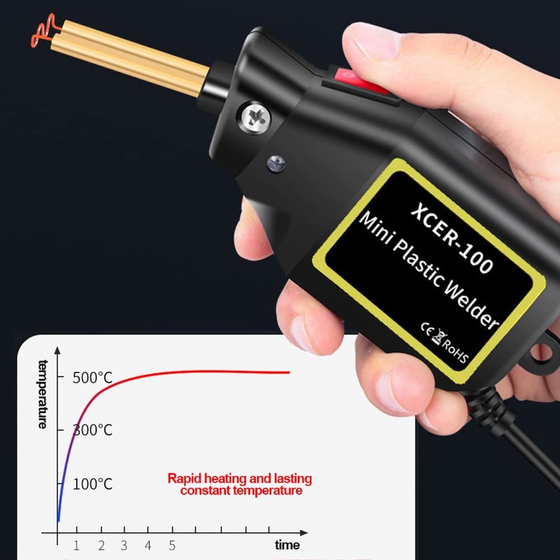 100W Mini Plastic Welding Machine Portable Bumper Repair Kit Automatic