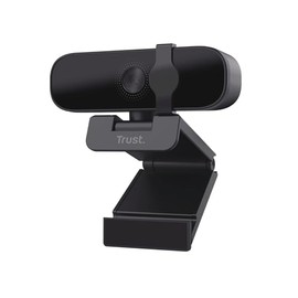Trust Oran 1080p Webcam for PC, Full HD USB Web Cam with Privacy Cover, 30 FPS Computer Camera with Microphone, Universal Stand, 85% Recycled Plastics, Webcam for Laptop Desktop Mac Windows
