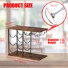 LIANTRAL Wine Racks Countertop, Hold 6 Bottles and 4 Wine