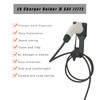 Teurroie EV Vehicle SAE J1772 Wall-Mount Charger Holder, Portable Space