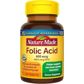 Panihari Nature Made Folic Acid 400mcg, 250 Tablets