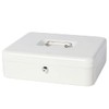 Jssmst Large Cash Box with Key Lock - Durable Metal