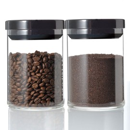 HARIO MCN-200B Coffee Canister M, Black