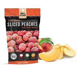 Simple Kitchen Freeze-Dried Peaches, 1.4oz (Pack of 6)
