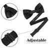WELROG Men's Bow Tie for Wedding Party - Adjustable Satin