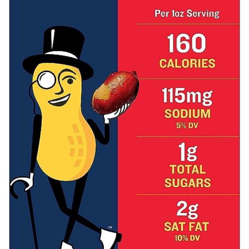 PLANTERS Redskin Spanish Peanuts, Roasted Salted Peanuts 12.5 oz Jars