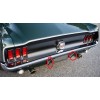 Unbranded 1967-68 FORD MUSTANG REAR BUMPER GUARDS W/ PAD HOLES